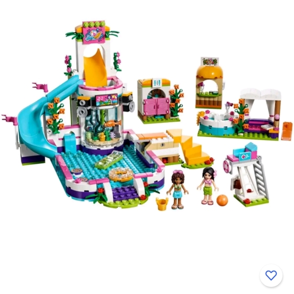 Price Drop 🎉HP🎉 Lego Friends Heartlake Summer Pool (41313 - Retired) - Picture 3 of 7